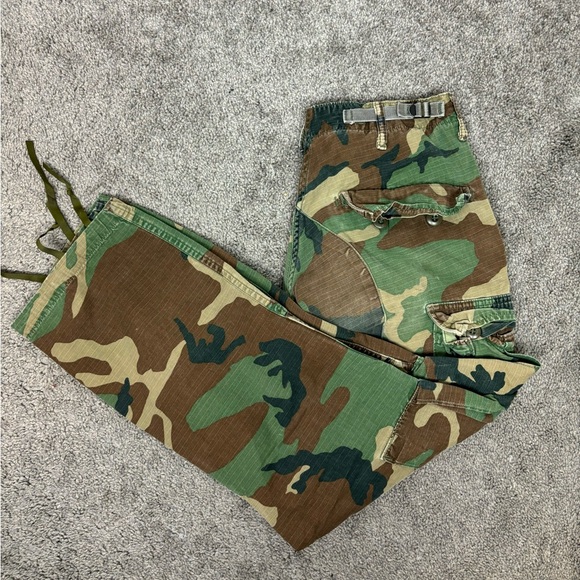 Vintage 90s army camo cargo pants‎ - Picture 1 of 9